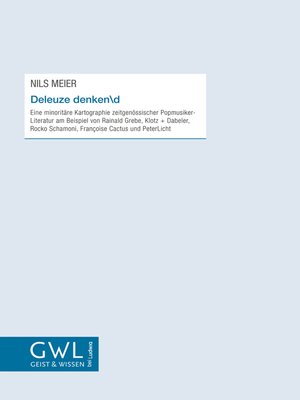 cover image of Deleuze denken\d